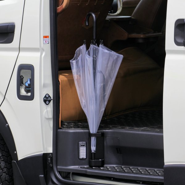 画像3: 200系ハイエース専用 排水機能付き 傘立て スーパーGL/ワゴンGL (3)